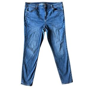 American Eagle, Size 18, Next Level Stretch Hi-Rise Jeggings, Blue